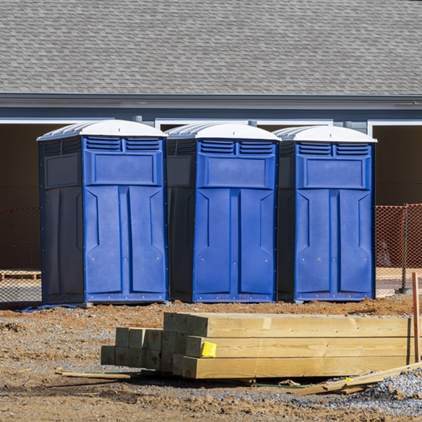 is there a specific order in which to place multiple portable toilets in Trout Lake MN